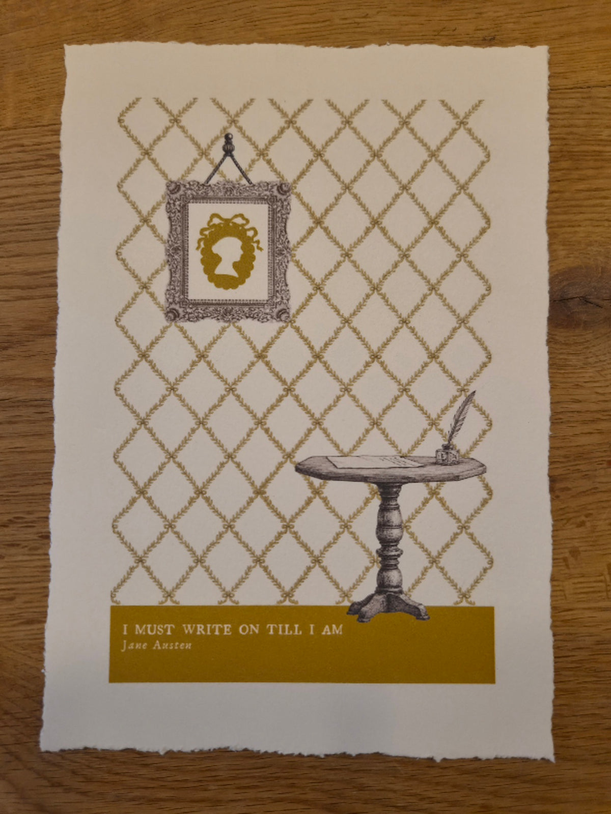 🟨 Yellow Trellis A5 Print