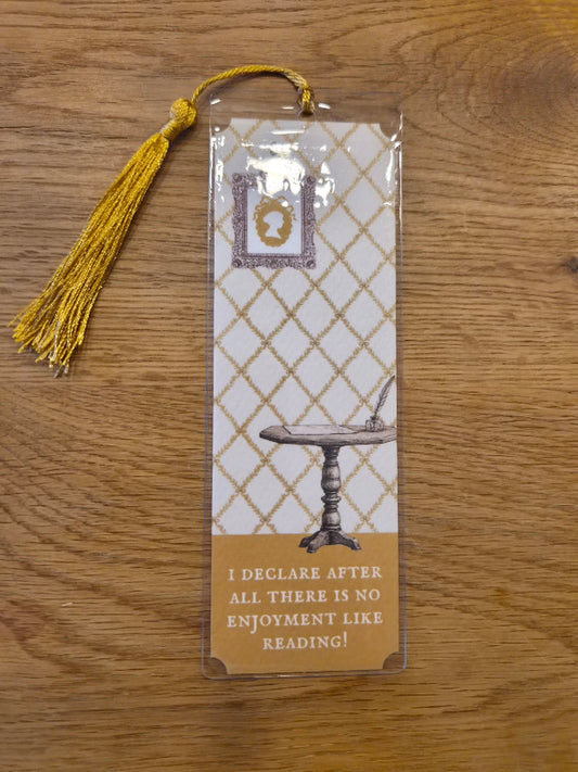 🔖 Yellow Trellis Jane Austen Bookmark
